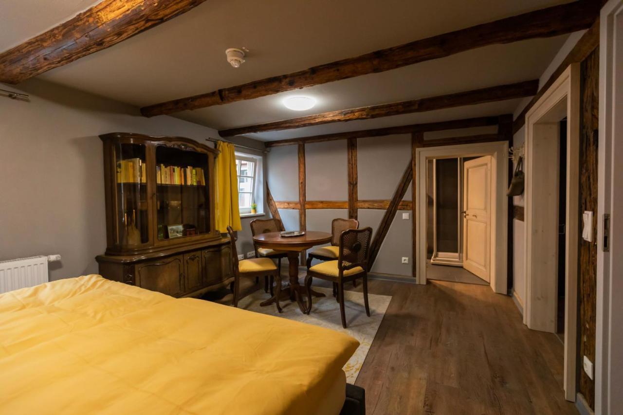 Blauer Stieg Villa เควดลินบวร์ก ภายนอก รูปภาพ